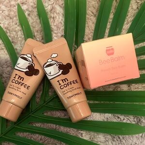 TONYMOLY I'm Coffee Gel Scrub and Bee Balm Set